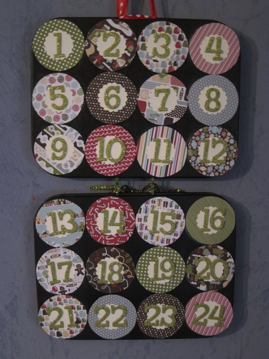Magnetic Muffin Tin Advent Calendar   www.herviewfromhome.com