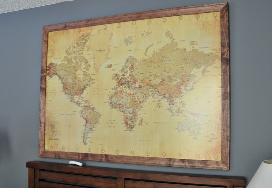 DIY Love Map; Remember Your Travels Together   www.herviewfromhome.com
