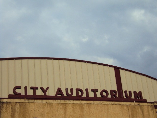 auditorium sign