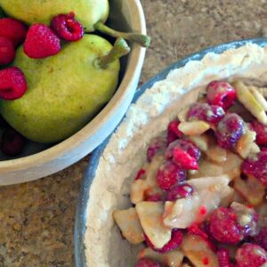Raspberry Pear Tart