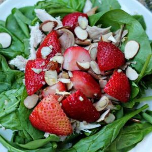 Strawberry Almond Chicken Salad
