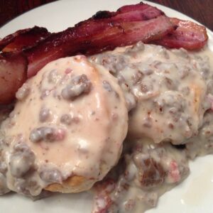 Biscuits and Gravy-Campfire Style