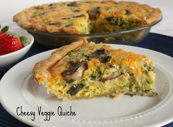 Cheesey Vegetable Quiche blue