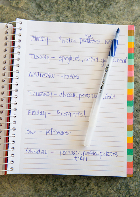 Menu Planning for Busy Moms