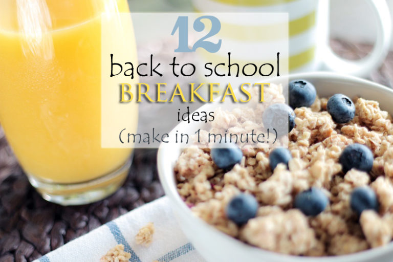 12 back to school breakfast ideas that take less than a minute to make! www.herviewfromhome.com
