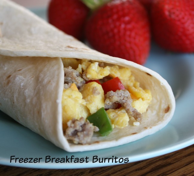 Make Ahead Freezer Breakfast Burritos www.herviewfromhome.com