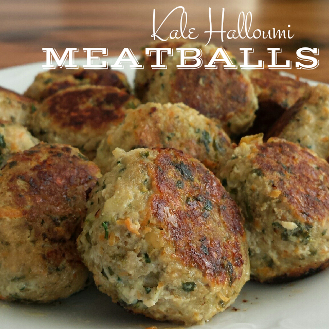 Kale Halloumi Meatballs www.herviewfromhome.com