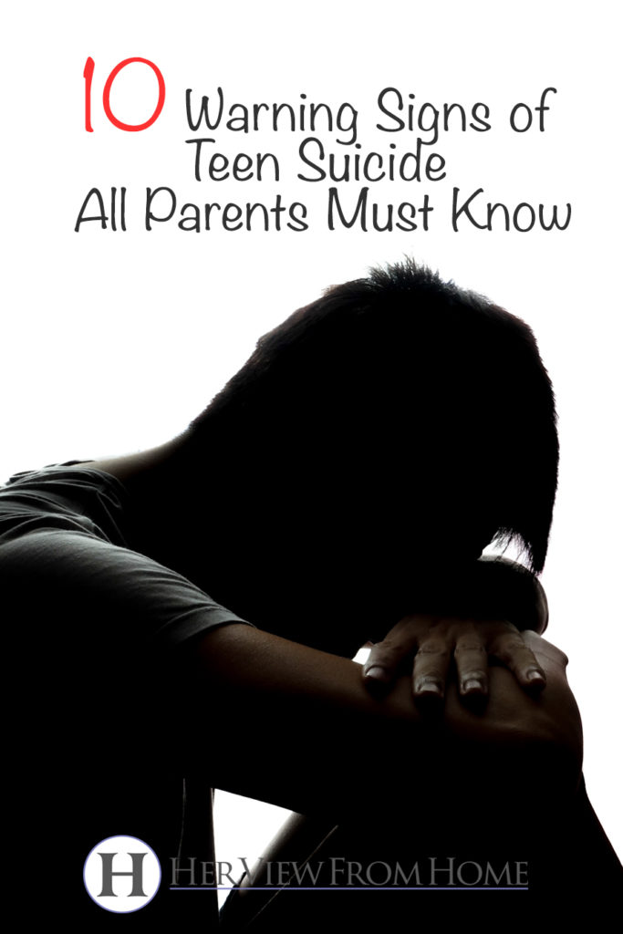 Ten Warning Signs of Teen Suicide All Parents Must Know #teens #suicide 