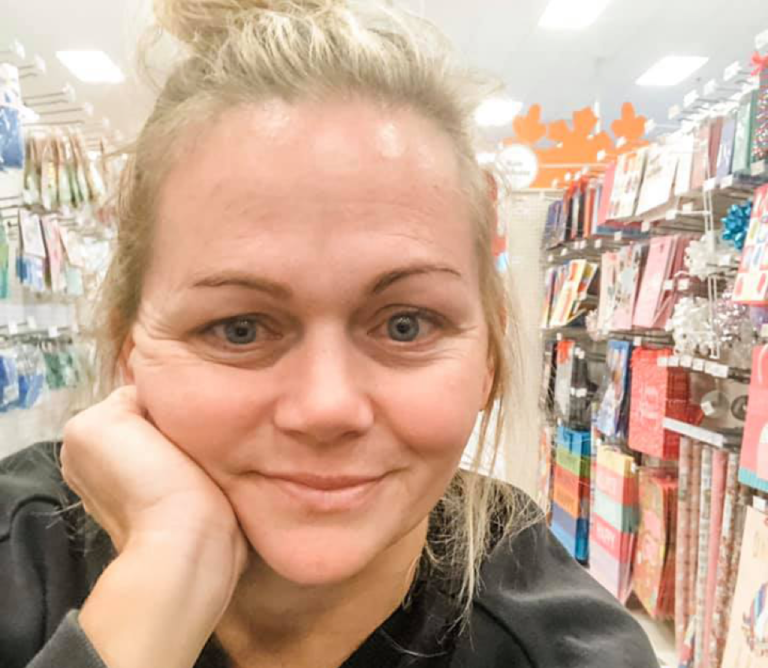 Selfie of a woman in Target