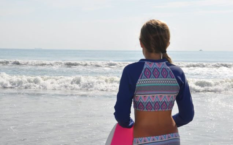 Teen girl on beach