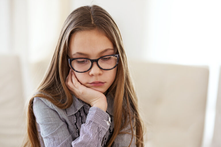 10 year old girl in glasses