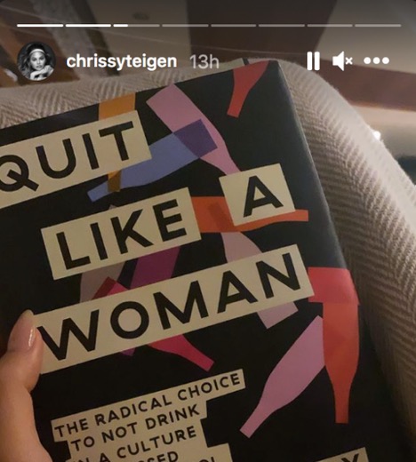 Chrissy Teigen Instagram of book