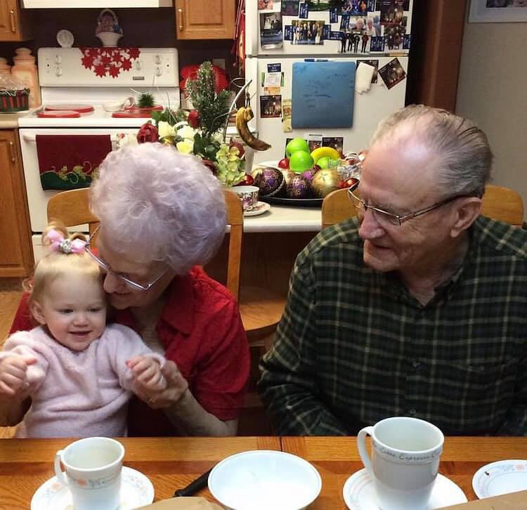 Grandparents with baby