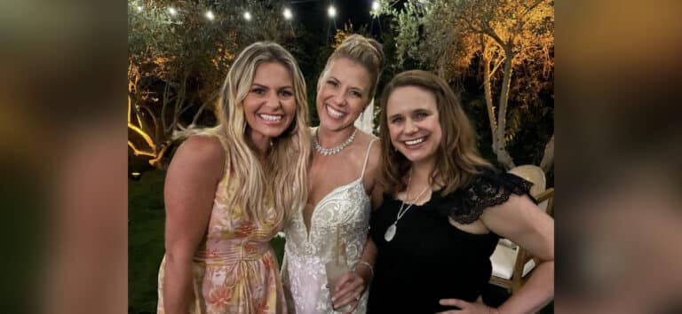 Candace Cameron Bure, Jodie Sweetin, Andrea Barber Full House friends at wedding