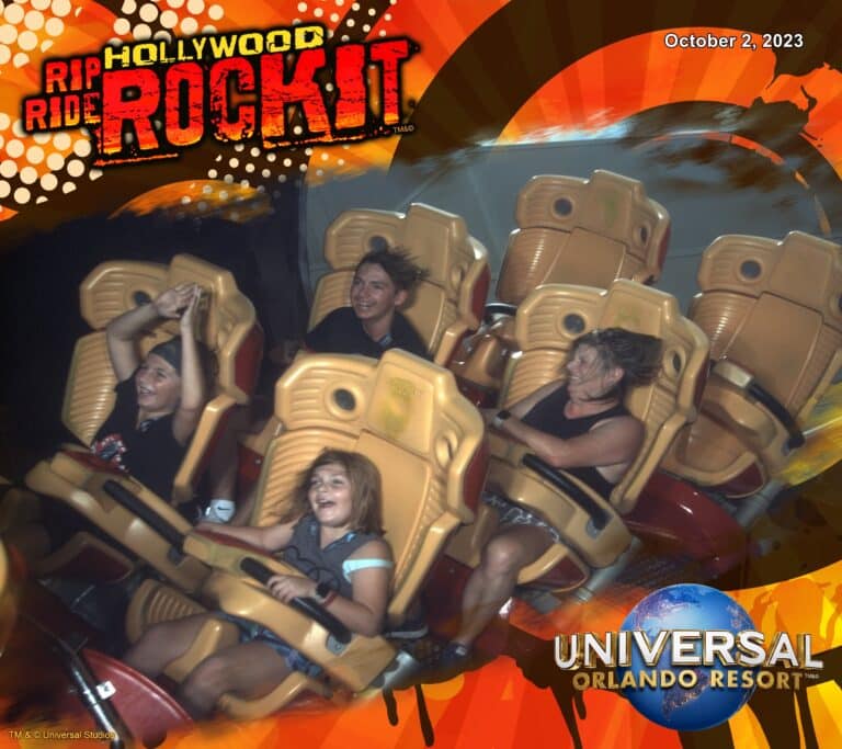 Roller coaster photo, color photo