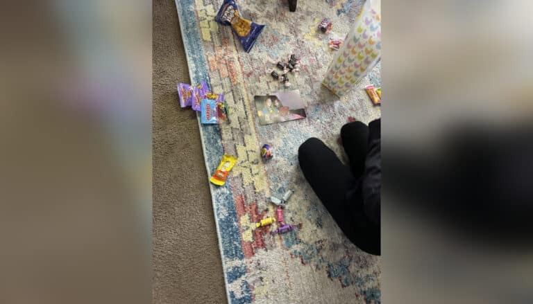 Pile of sorted easter candy