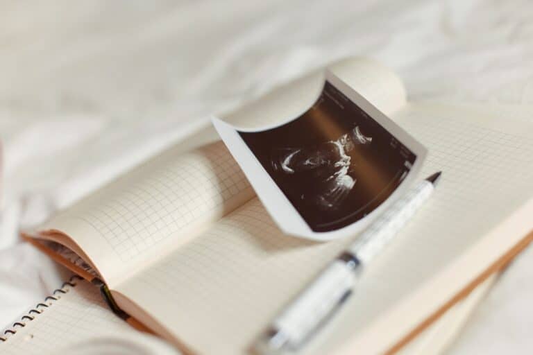 Ultrasound image on journal