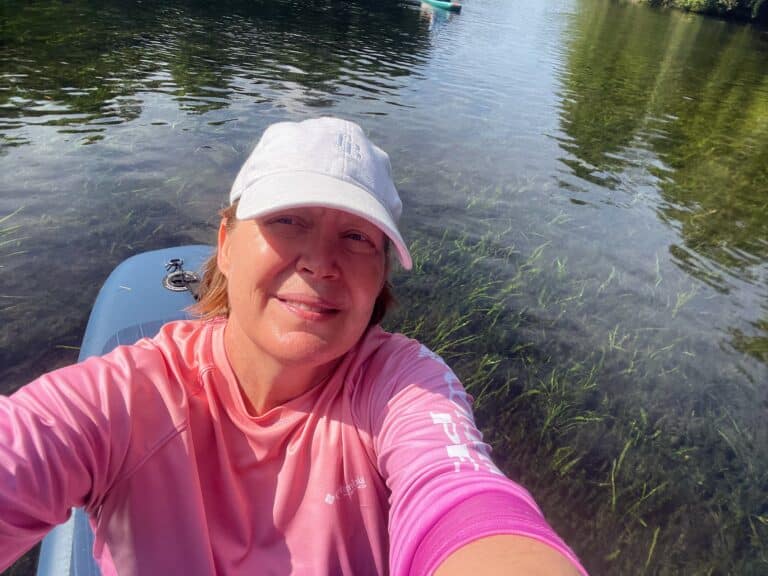Midlife woman selfie