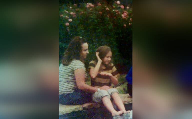 Young girl and teenage mother