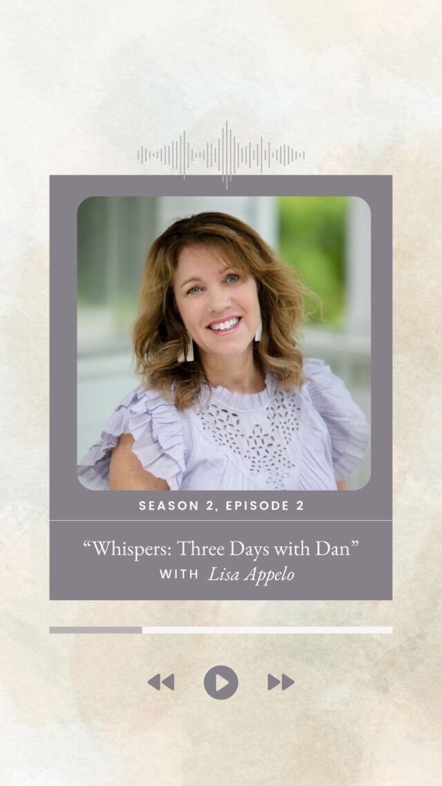 “Go with him.” @lisaappelo heard the whisper as she lay in bed consumed by all the things on her to-do list. She was a busy mom of seven, but her husband, Dan, wanted her to join him on a work trip—a trip she couldn’t see how to make happen. But when God nudged her to go, the three days that followed proved to be irreplaceable in ways she could never have imagined.

We talk with Lisa about how life changed after those three days, about heart-shattering grief as a wife and a mother, and about how God speaks to His beloved children and gives us hope even in heartbreak.

Listen now on Apple Podcasts and Spotify. Comment podcast and we’ll send the link directly to you. ❤️