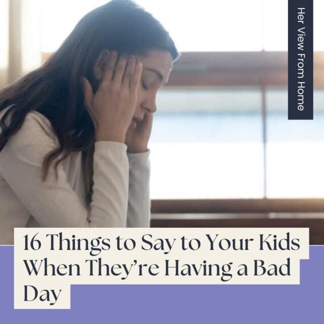 If someone who calls you “Mom” is having a bad day, here are some go-to phrases you might want to have in your maternal arsenal.
Don’t let their simplicity fool you; in your words, mama, there is power to help and heal.

Tap the link in bio to read more☝