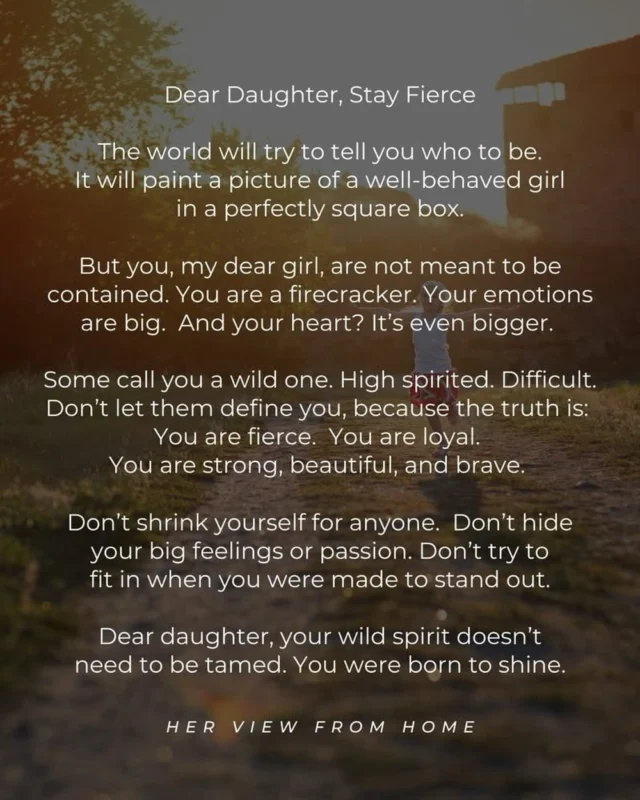 Dear daughter 🤍