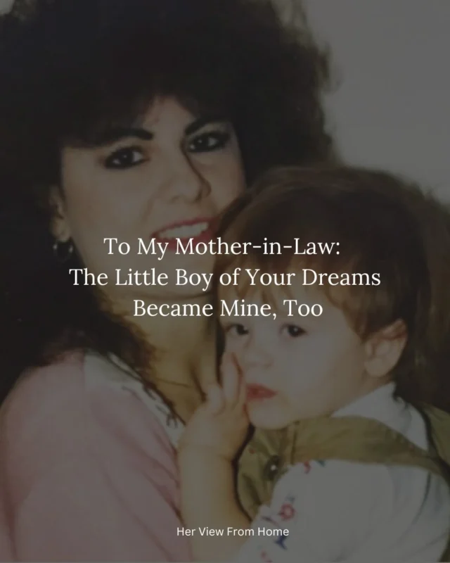 Dear mother in law,

Here I sit with my sweet little boy in my arms. I can’t help but notice how much he looks like your boy, too.

As I stare at him, my heart fills with so much love. I love him all on his own, but it’s extra special he is so much like his daddy. There is no doubt in my mind you stared at my husband the same way I stare at your grandson now.

I just want to say thank you.
I never knew what it took to be a mom. I never knew the ins and outs of raising a kid.

It scares me because I want my son to grow up to be a kind, strong, and loving man. Sometimes I don’t know how to do that.

Oh, but you certainly did.

Comment “essay” and we’ll DM this one to you or head to the link in bio to read in full.
Written by @kelli_bachara