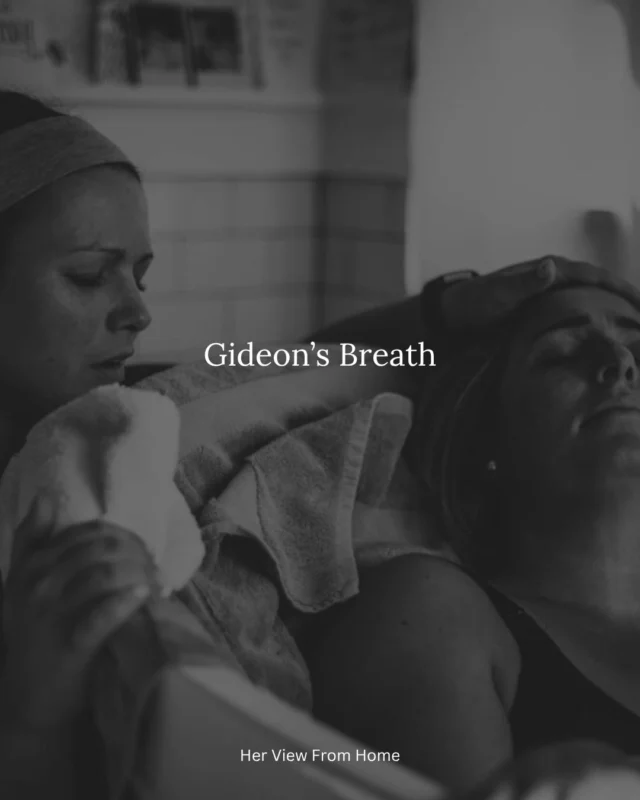 Gideon Theodore Harding was born at home on August 13, 2019 at 5:15 p.m. weighing nine pounds. His name means mighty warrior. He has a Jesus story that will follow him for the rest of his life.

It was my fourth pregnancy. I was low-risk with a history of fast labor, the perfect candidate for another home birth.

Despite having a 6, 4, and 2-year-old at home, I always find at least an hour each day to pray, journal, and do Bible studies. The Bible study I had been invited to had recently finished Priscilla Shirer’s Gideon. I found the study guide when I was about six months pregnant. I didn’t even know who Gideon was until June. Yet, his story fascinated me . . . and it changed me.

Comment “essay” and we’ll DM this to you or head to the bio above to read in full.

Written by Amanda Harding
📸 @noahaveryphotography