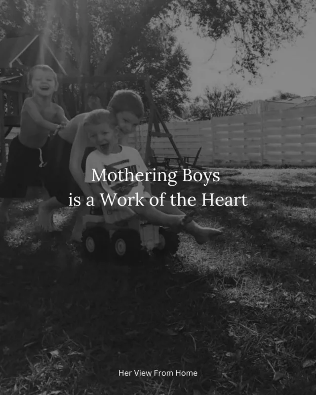 Dear boy mom,

Your life will not be a perfect one.

You will be scared more times than not because of their fearless nature.

You will pull over on the side of the road just to look at tractors and diggers and cement mixers.

You will be able to name every single dinosaur and you will be so proud when your son can do the same thing.

You will cry sometimes in your car and question if you are doing this whole boy mom thing right.

You will try to find the balance to teach them to be strong and brave but also find yourself telling them they can be sensitive and kind and both at the same time.

Common “essay” and we’ll DM this one to you or head to the link in bio to read in full.