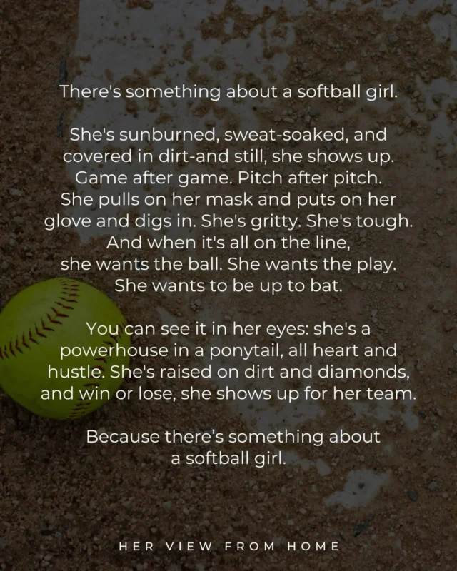 There’s something about a softball girl🤍